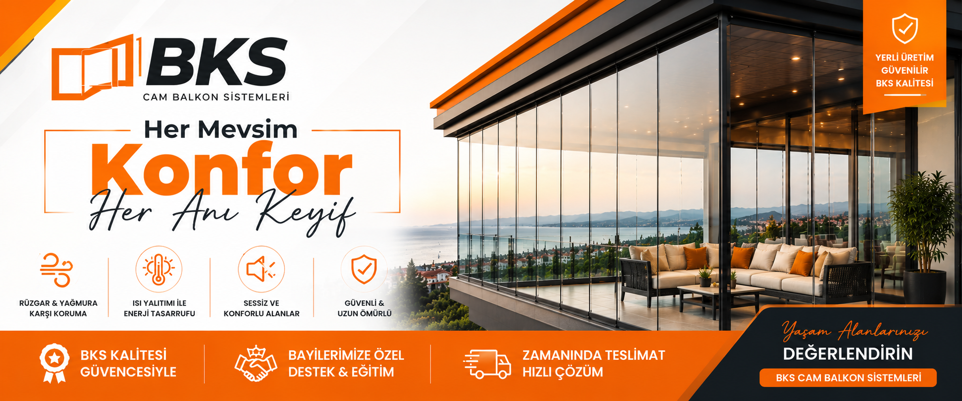 Balkonunuza dört mevsim yaşam alanı