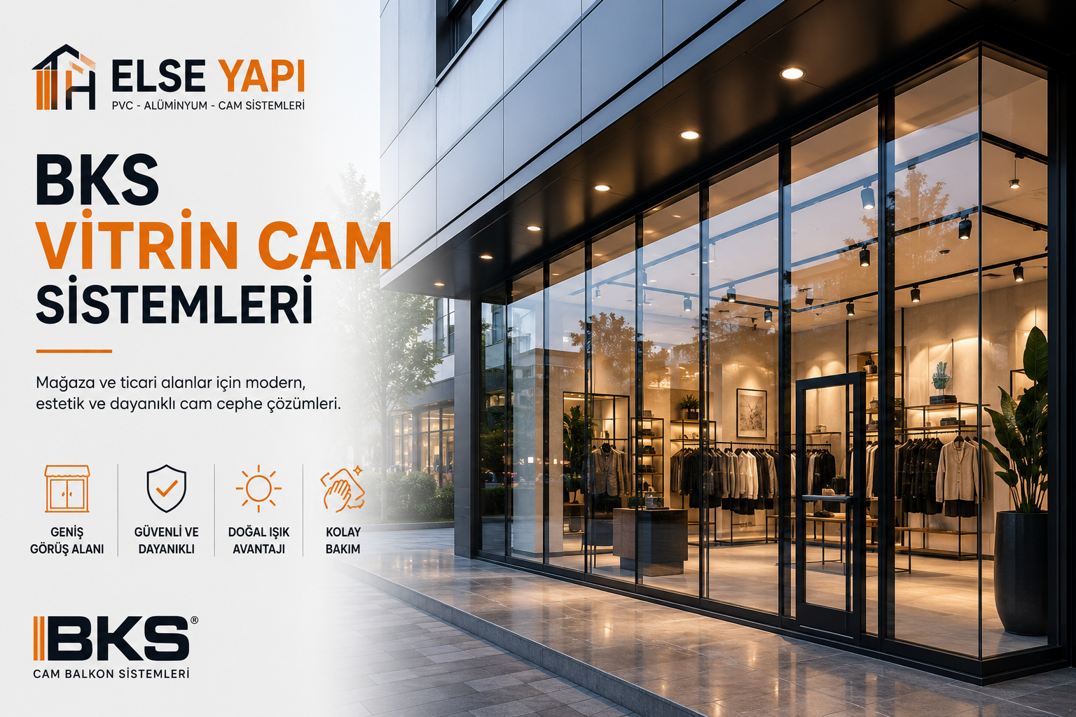 mağaza vitrin camı